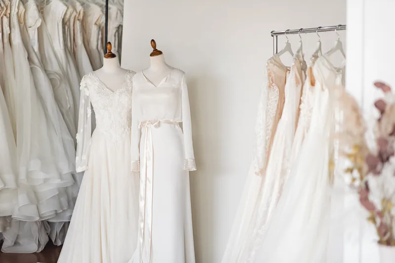 Kately and Audrey wedding gowns